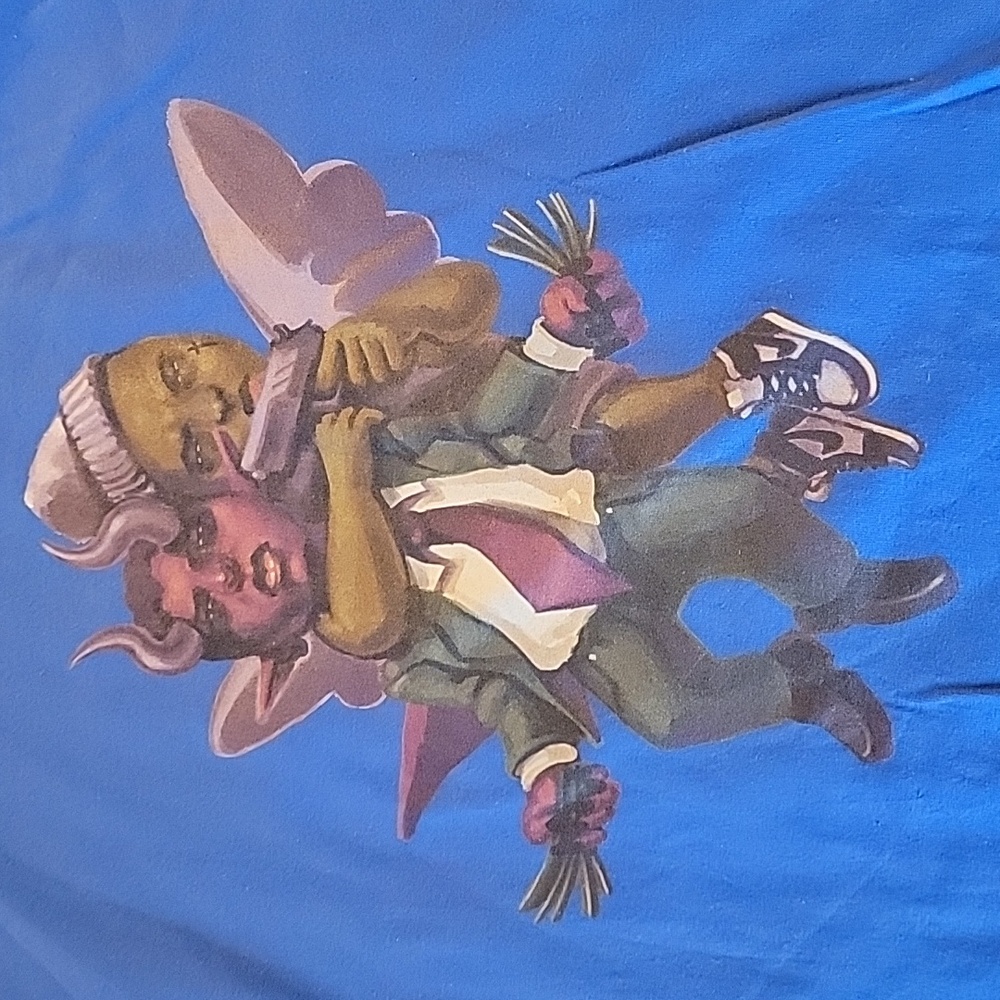 Blue Hip Hop Devil / Angel Gildan Tee
